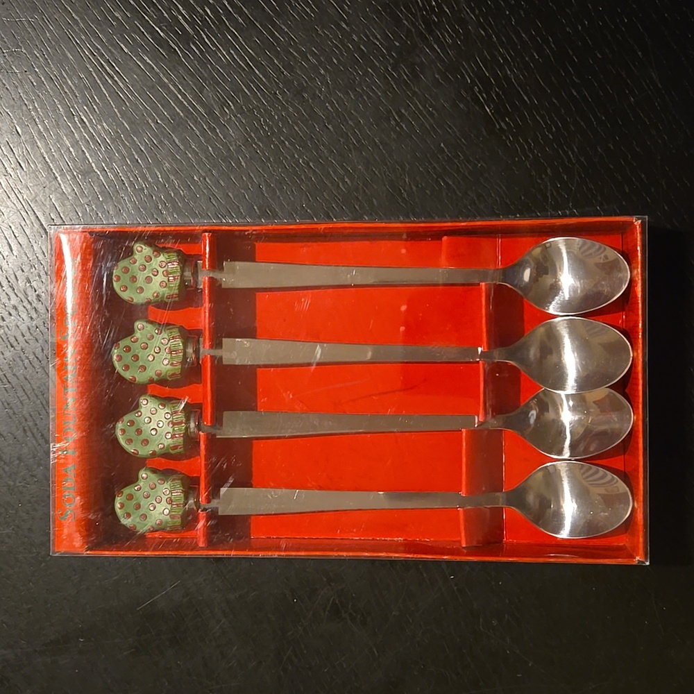 Boston Warehouse set of 4 soda fountain spoons